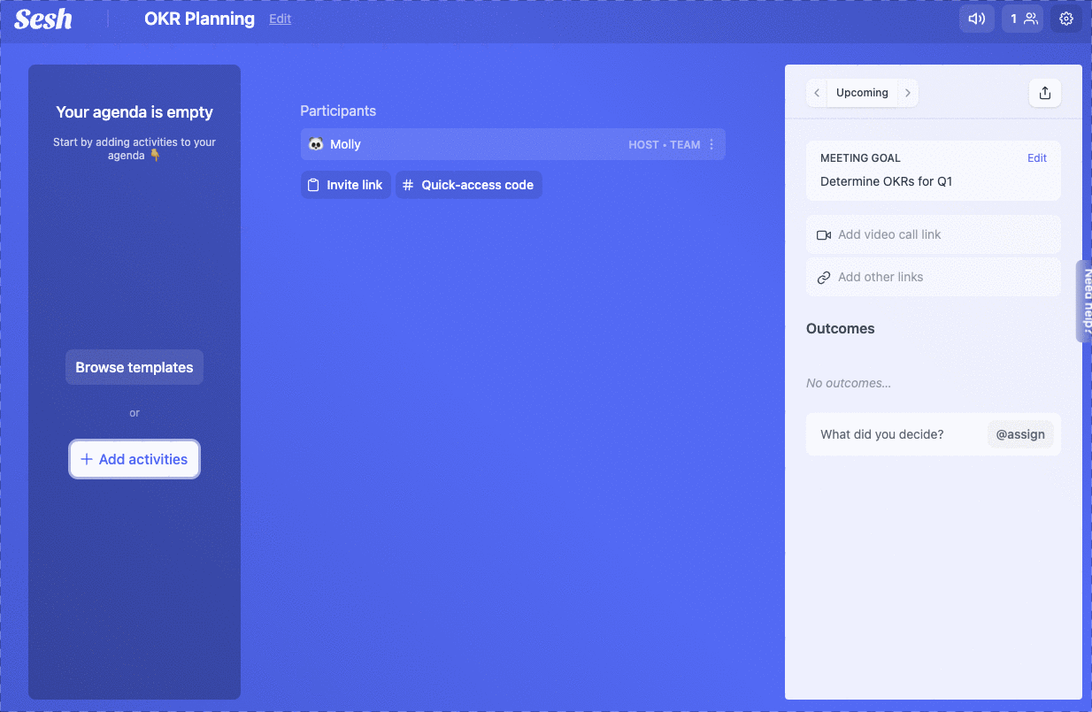How to use Sesh to solve your meeting problems