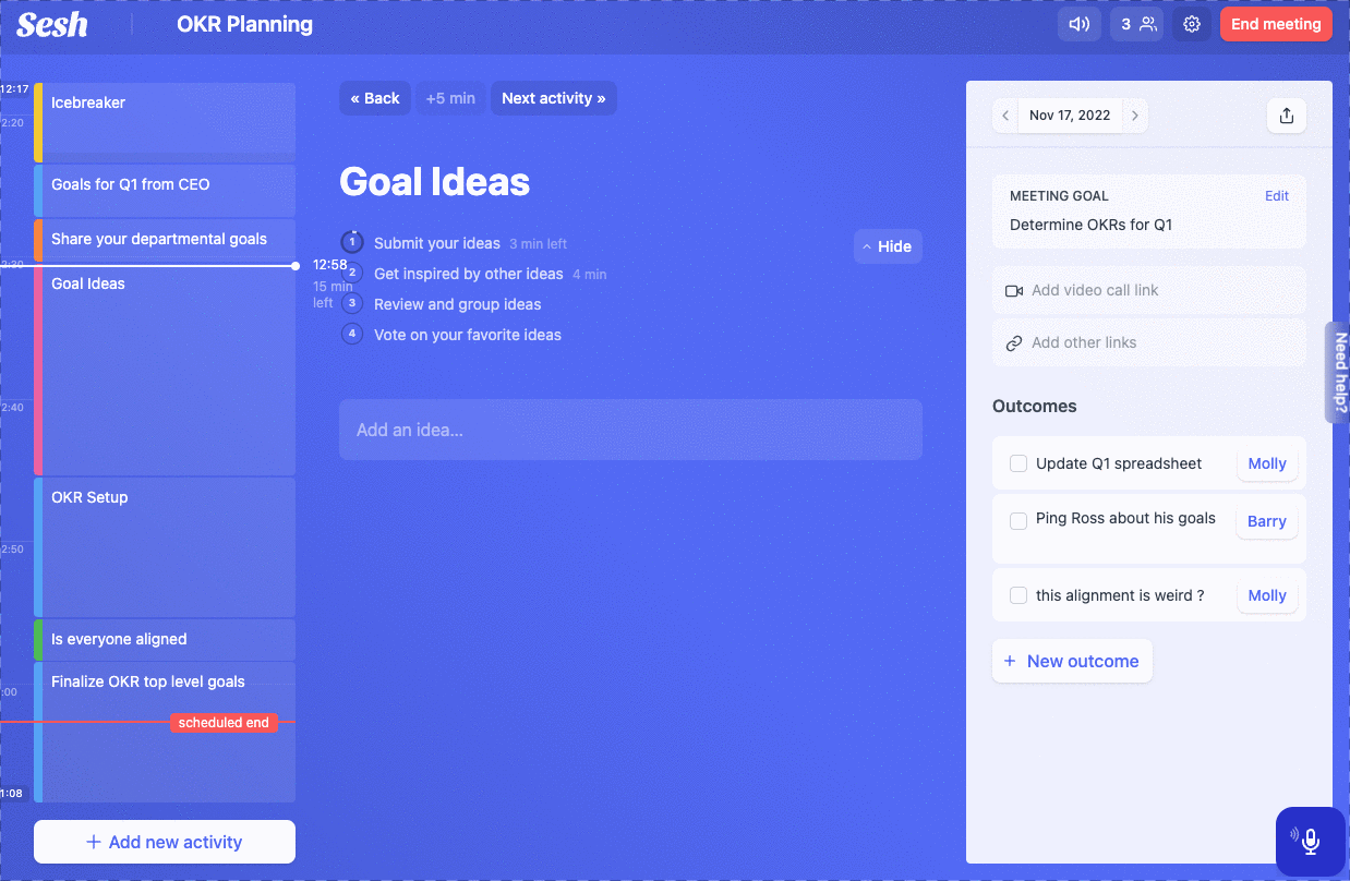 How to use Sesh to solve your meeting problems